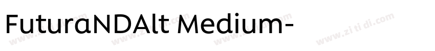 FuturaNDAlt Medium字体转换